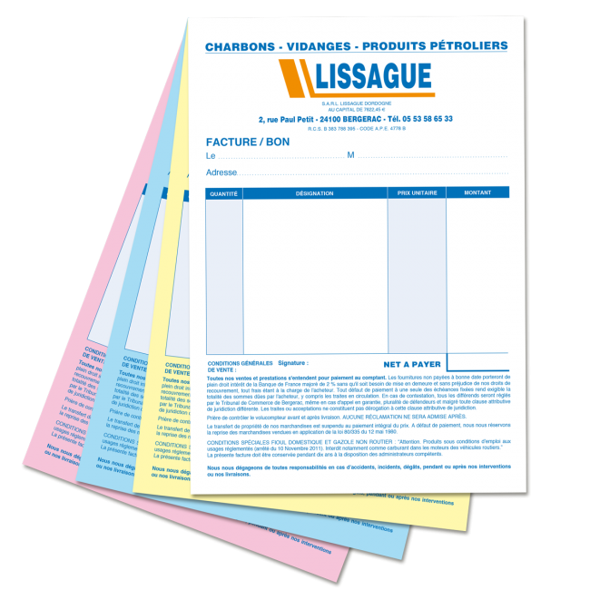 Carnet Bons Livraison SIGEL A5 Autocopiants - 3x40 Feuilles