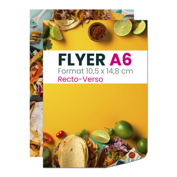 Flyer A6 couleur Recto-Verso