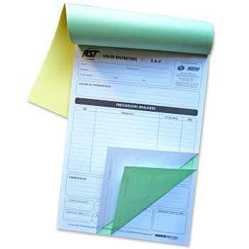 Carnets 2 feuillets format A4