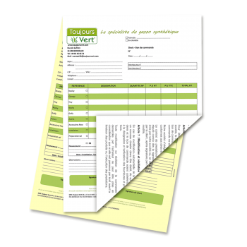 Liasses 2 feuillets format A4 RV