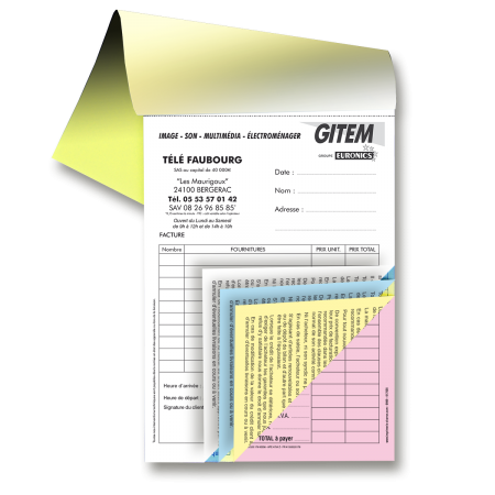 Carnets 4 feuillets format A5 RV